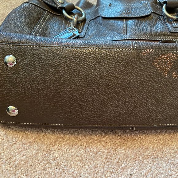 Coach F14682 Penelope Large Brown Leather Shopper Handbag - Picture 5 of 9